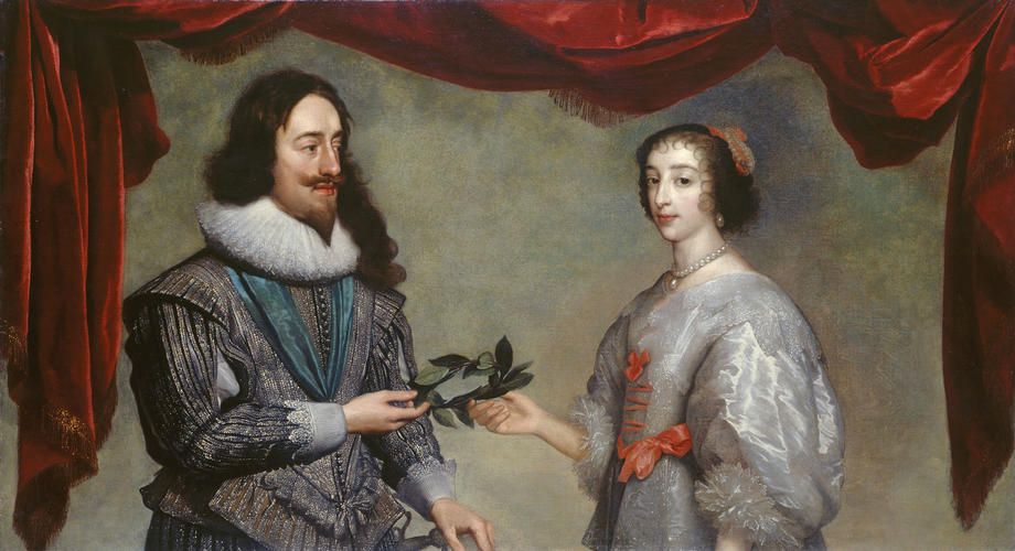 Charles I and Henrietta Maria, by Daniel Mytens (c. 1630-32)